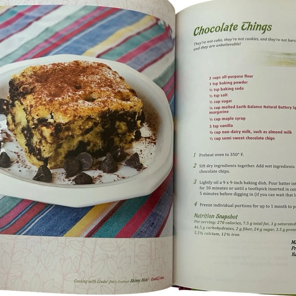Trader Joe's Cookbook Skinny Dish Hardcover